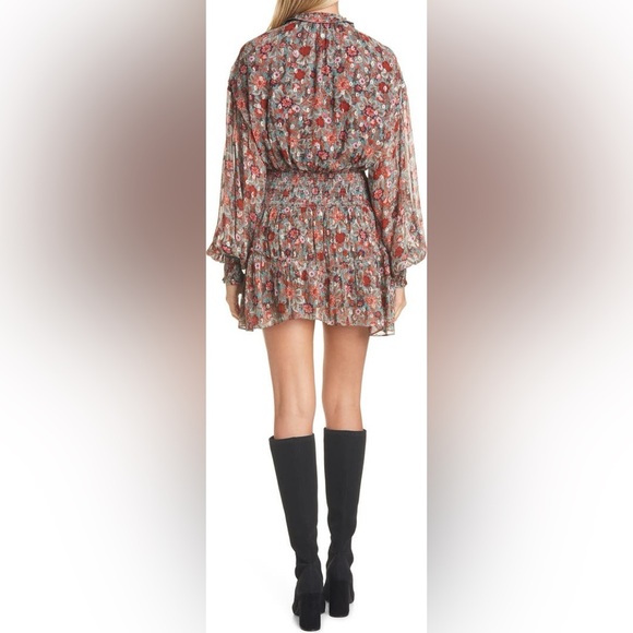 RAMY BROOK Blake Print Long Sleeve Minidress (D8) - Picture 5 of 13